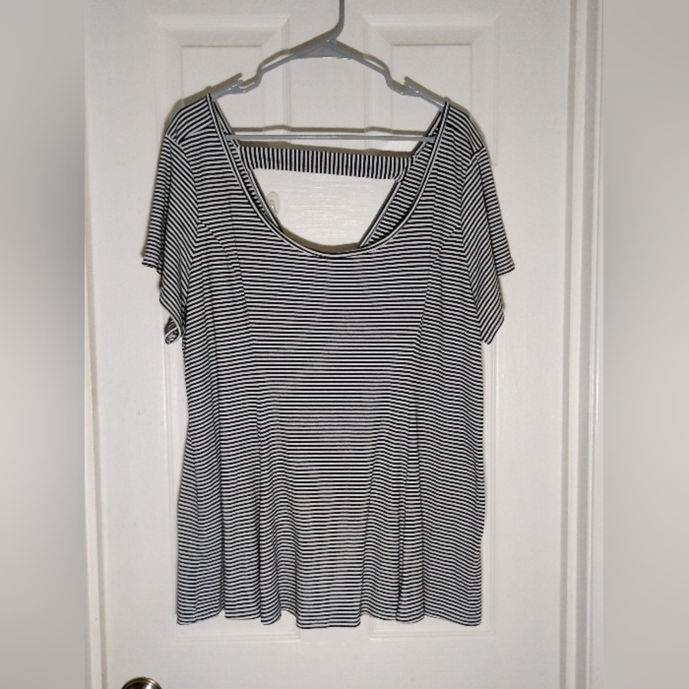 Torrid Striped Ribbed Knit Top